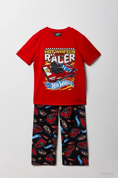 Hot Wheels™ Kids Printed T-Shirt & Plush Pant Set
