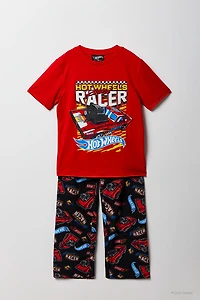 Hot Wheels™ Kids Printed T-Shirt & Plush Pant Set
