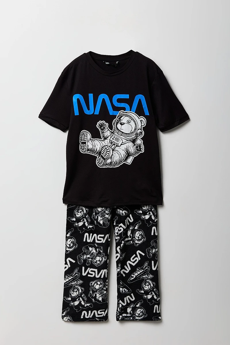 Kids NASA T-Shirt & Plush Pant Pajama Set