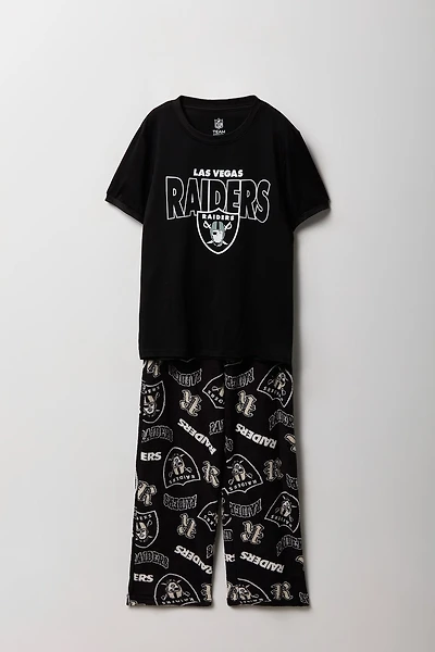 Kids Las Vegas Raiders T-Shirt & Pant Pajama Set