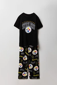 Kids Pittsburgh Steelers T-Shirt & Pant Pajama Set