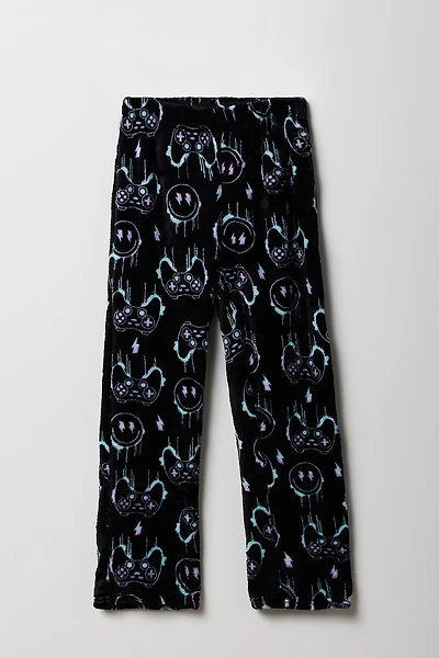 Kids Printed Plush Pajama Pant