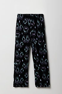 Kids Printed Plush Pajama Pant