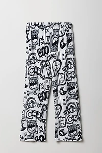 Pantalon de pyjama imprimé en peluche pour enfant