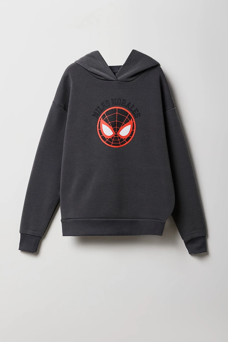 Kids Miles Morales Graphic Fleece Hoodie