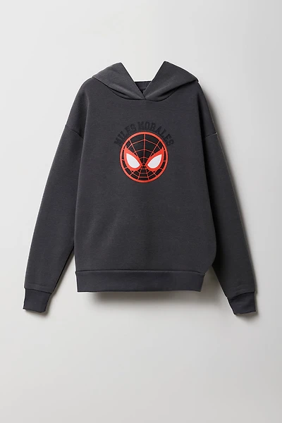 Kids Miles Morales Graphic Fleece Hoodie