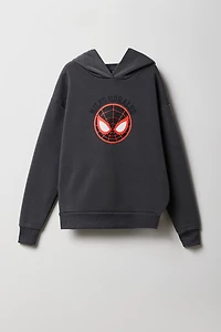 Kids Miles Morales Graphic Fleece Hoodie