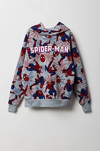 Kids Spider-Man Print Fleece Hoodie