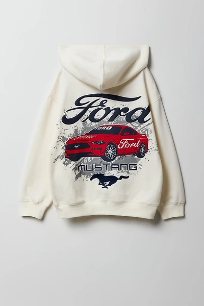 Haut à capuchon en molleton avec imprimé Ford pour enfant