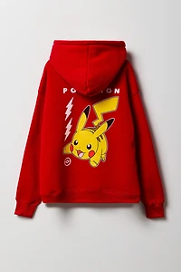 Kids Pikachu HD Print Fleece Hoodie