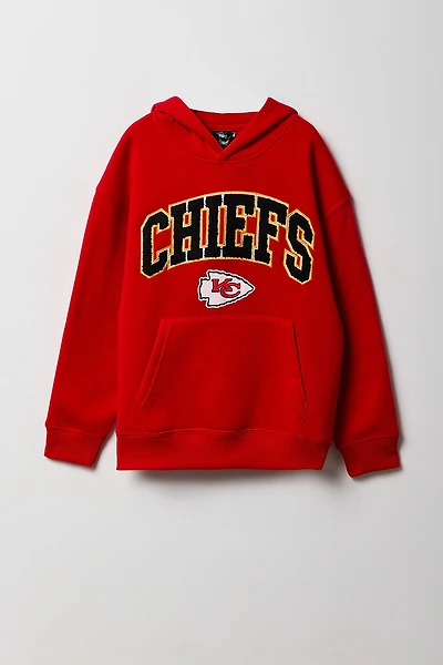 Kids Kansas City Chiefs Chenille Embroidered Hoodie