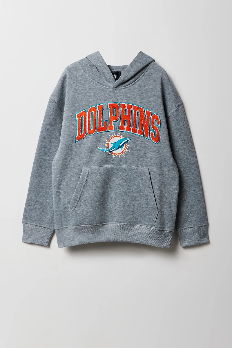 Kids Miami Dolphins Chenille Embroidered Hoodie