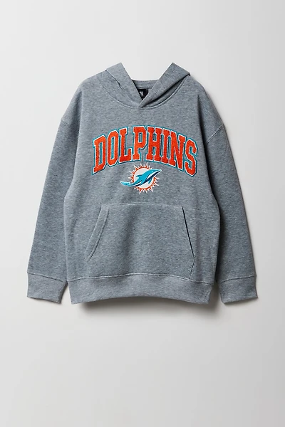 Kids Miami Dolphins Chenille Embroidered Hoodie