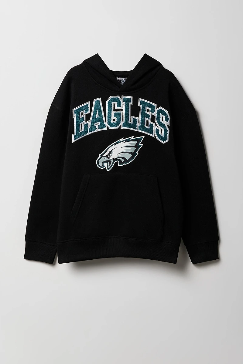 Kids Philadelphia Eagles Chenille Embroidered Hoodie