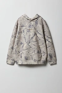 Haut à capuchon Active moulant pour garçon