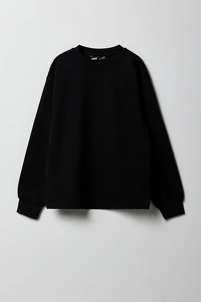 Boys Ribbed Knit Long Sleeve Top