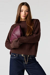 Mossy Cable Knit Sweater