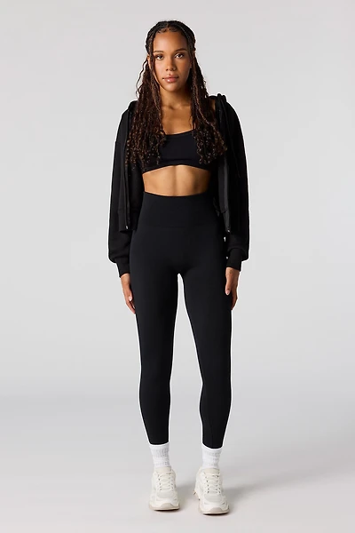 Seamless High-Rise Ribbed Legging