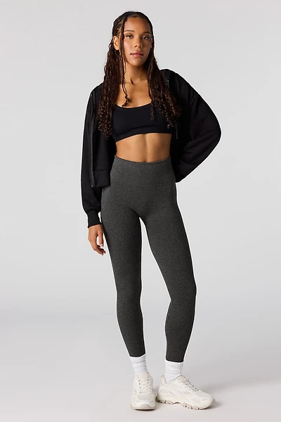 Seamless High-Rise Ribbed Legging