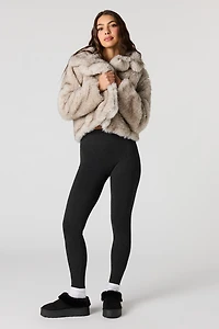 High-Rise Ribbed Seamless Legging