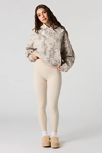 Legging côtelé sans couture à taille haute