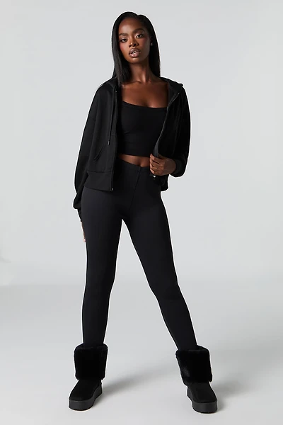 Faux-Fur Lined Legging