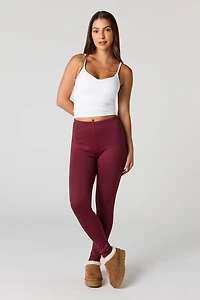 Legging doublé de similifourrure