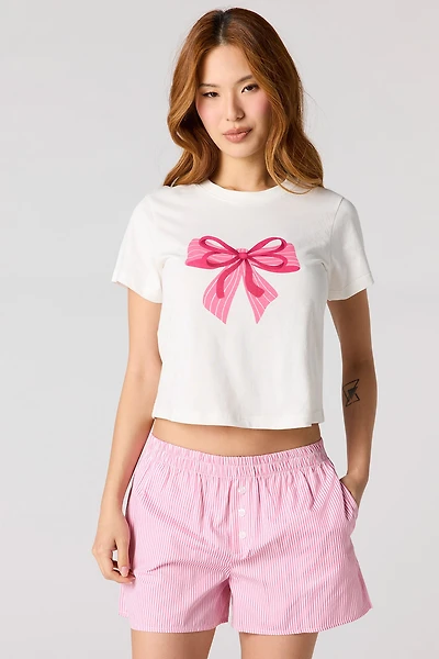 Graphic T-Shirt & Short Pajama Set