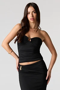 Contour Metal Accent Tube Top
