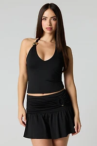 Contour Metal Accent Mini Skort