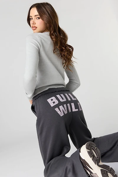 Ford Mustang Graphic Fleece Wide Leg Sweatpant