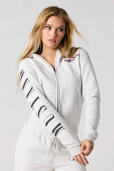 Ford Embroidered Fleece Zip-Up Hoodie