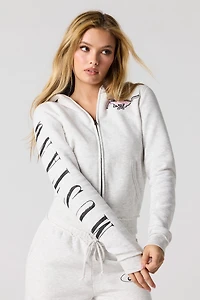 Ford Embroidered Fleece Zip-Up Hoodie