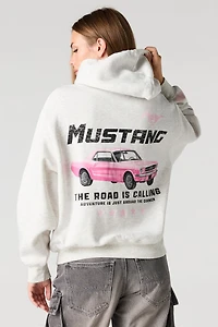 Haut à capuchon en molleton avec motif brodé Ford Mustang