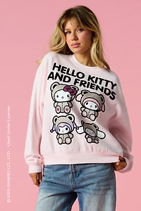 Hello Kitty® and Friends Flock Print Sweatshirt