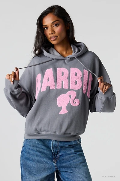 Barbie™ Chenille Embroidered Fleece Hoodie