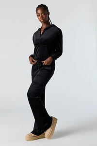 Velour Wide Leg Sweatpant