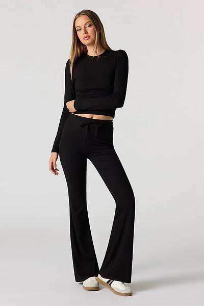 Ribbed Flare Pant