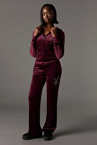 Pantalon en molelton avec pierres du Rhin Playboy