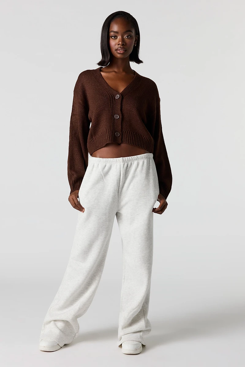 Cardigan boutonné en tricot