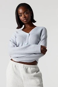 Cardigan boutonné en tricot