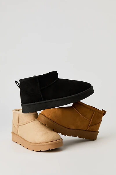Faux Suede Ankle Booties