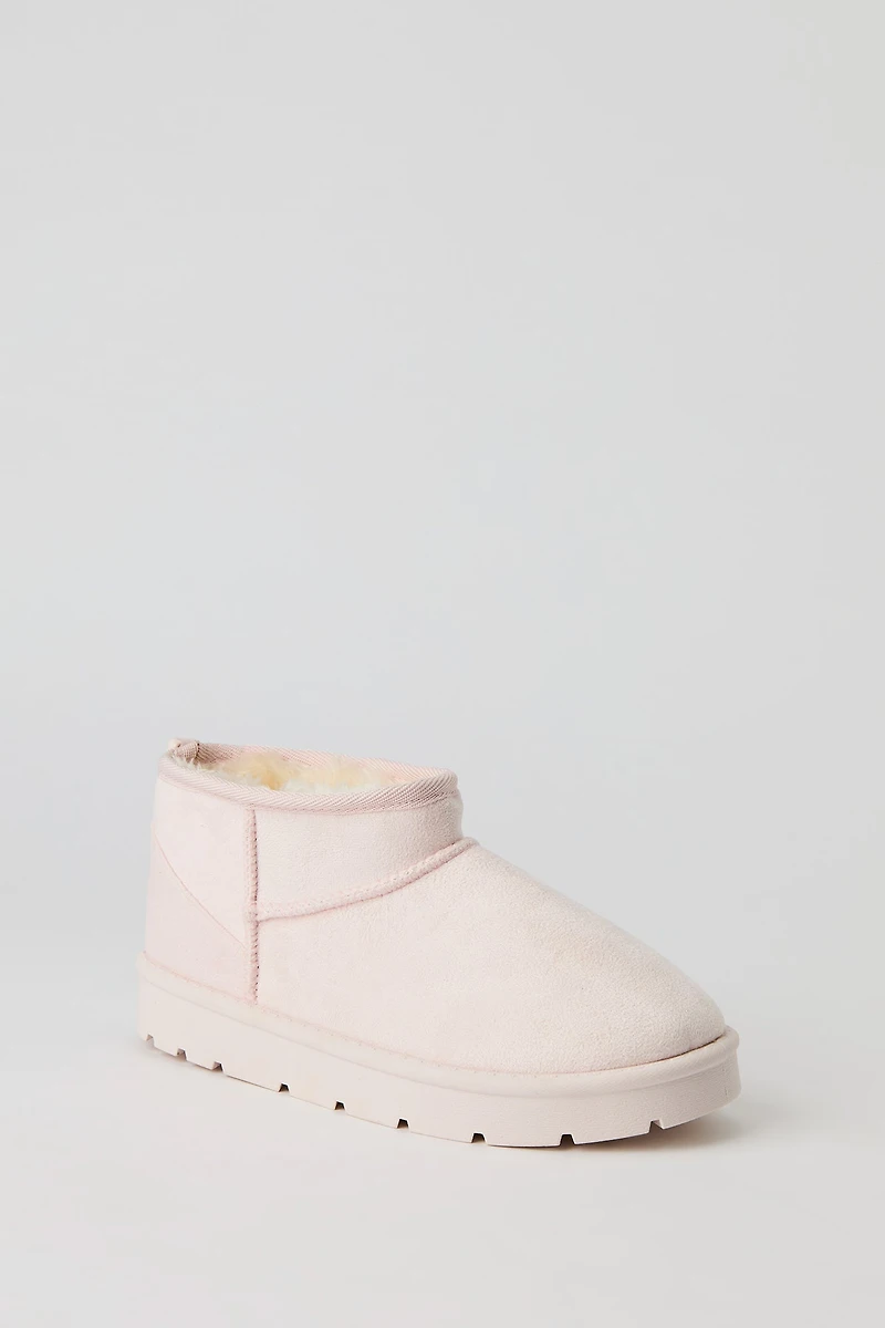 Faux Suede Ankle Booties