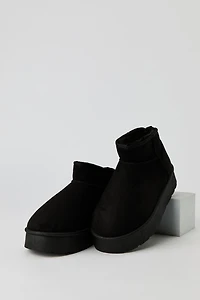 Platform Faux Fur Lined Booties