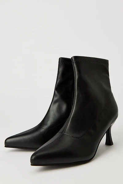 Faux Suede Kitten Heel Booties