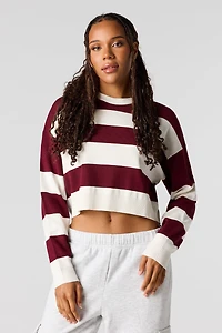 Striped Knit Boxy Sweater