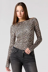 Maillot profilé à manches longues avec col bateau