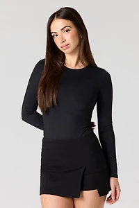 Contour Crew Neck Long Sleeve Bodysuit