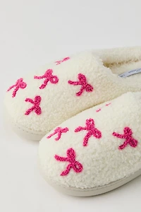 Pantoufles en Sherpa à imprimé Boucle