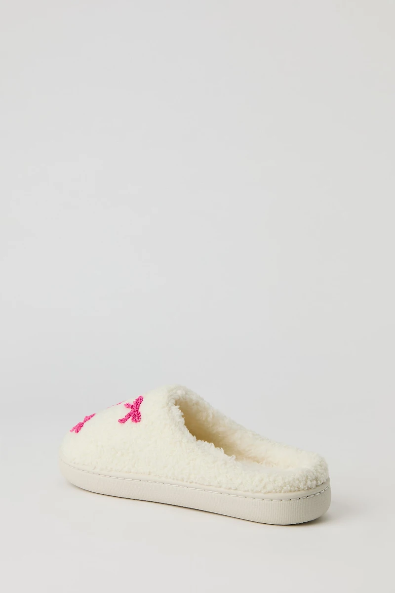 Bow Sherpa Slippers